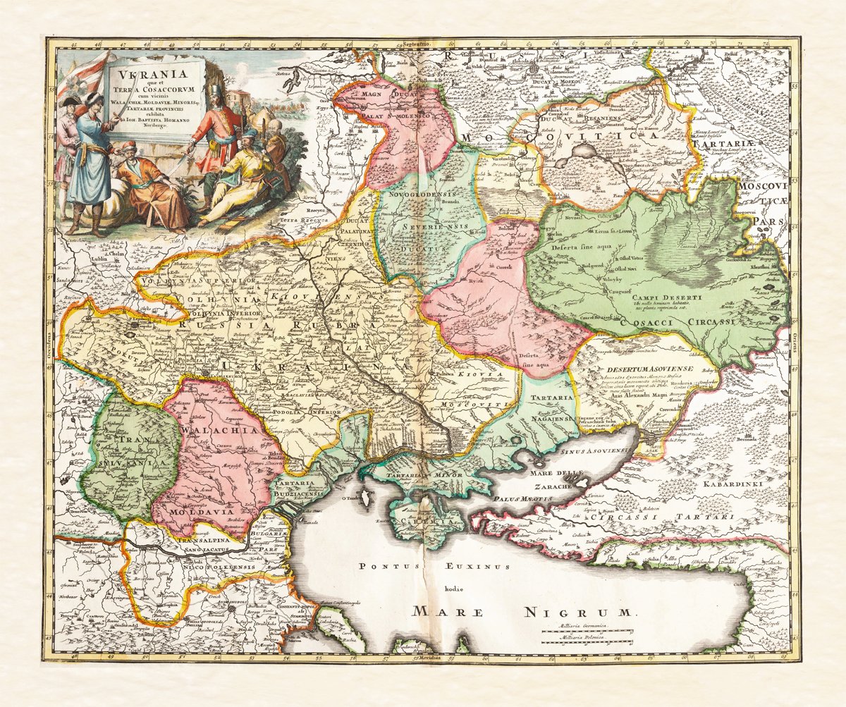 Old Map of Ukraine