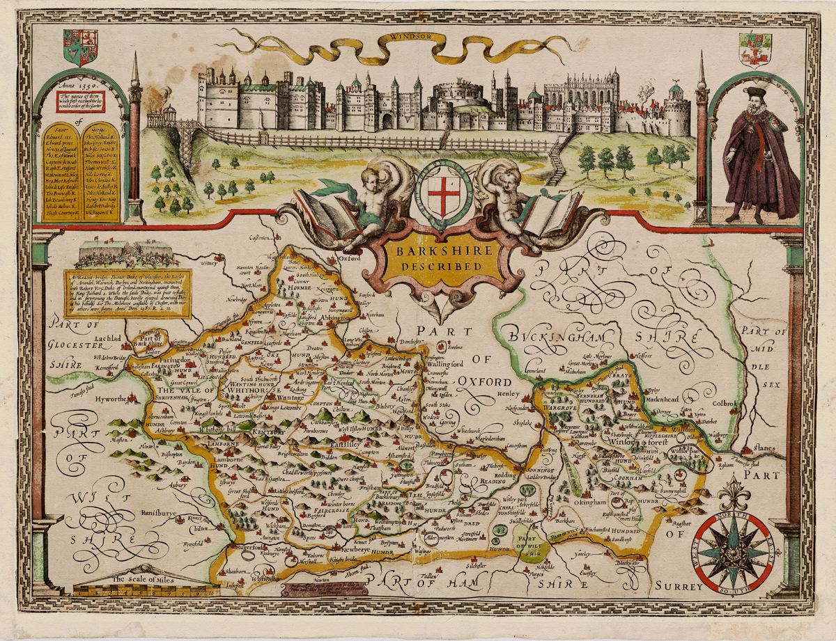 Vintage Map of Berkshire