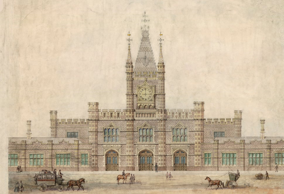 Old Picture of Bristol Temple Meads Station