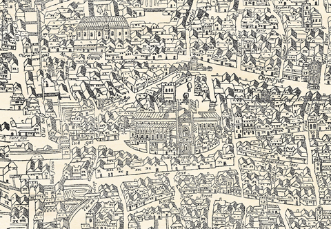 agas map detail St Paul's Cathedral